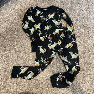 Carter's Black and Green Dinosaur Pajama Set
